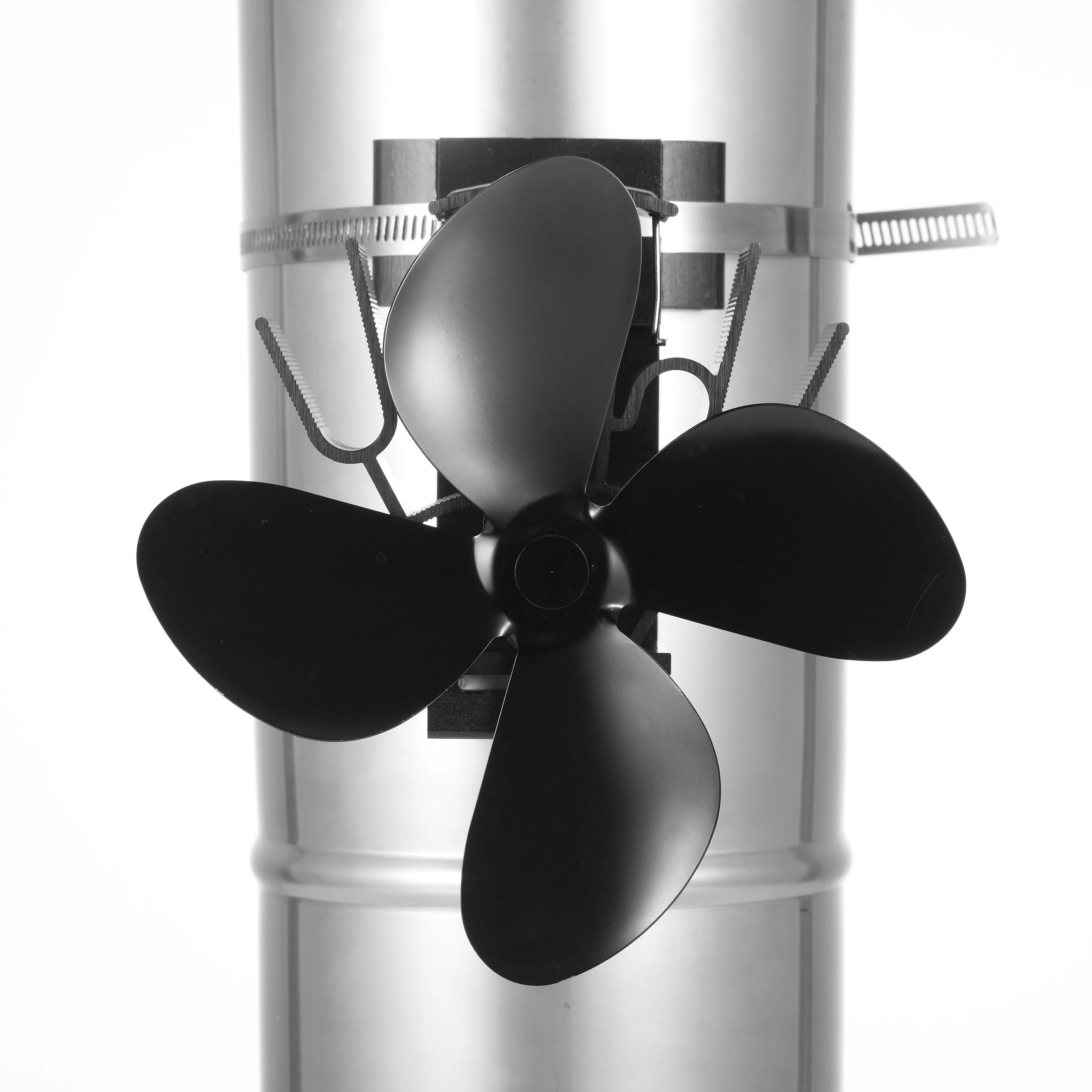 Liank Home Heater High Temperature Chimney Magnetic Flue 4 Blades Ecofan Wood Pellet Fireplace Exhaust Stove Fan