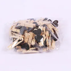 Wooden Letters Mini Heart-Shaped Wooden Clothespin Craft Clips for Scrapbooking Wood Crafts Wedding Decoration