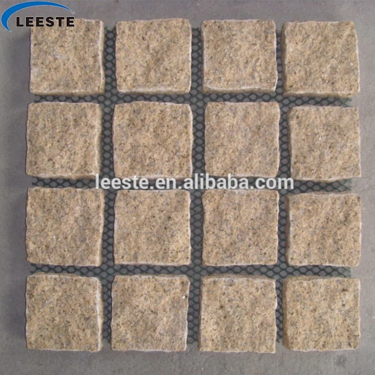 Used in garden / yard / street / square natural split yellow paver stone