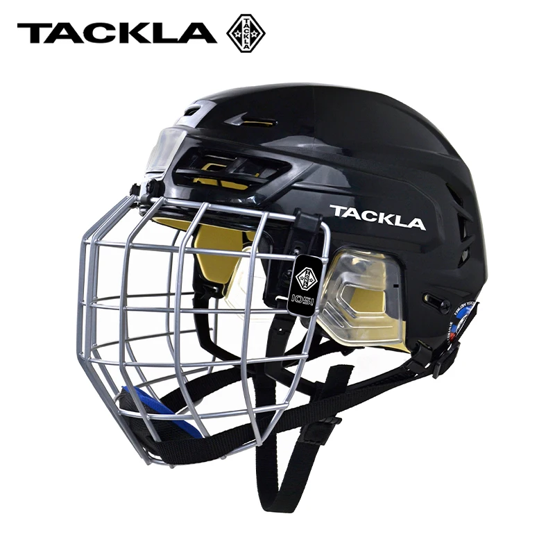 TACKLA Wholesale Good Quality Sport Safety Helmet Adult Children Protector Ice Hockey Helmet for Ice & Land Competition