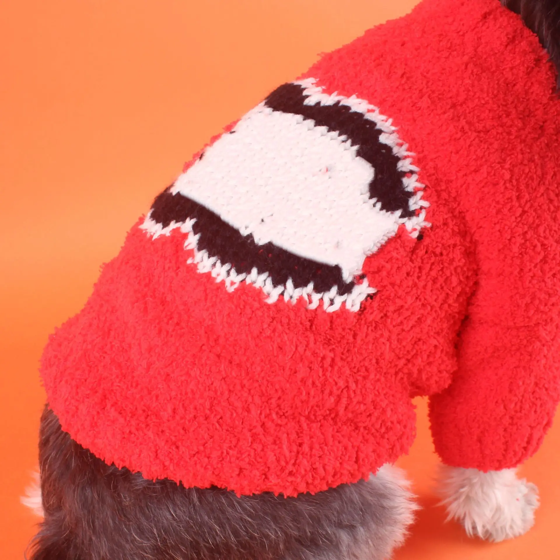 JXANRY  Autumn Winter New Style Christmas New Year Red Sweater Fashionable Dog Cat Clothes Popular Logo Pet Knitting Wear