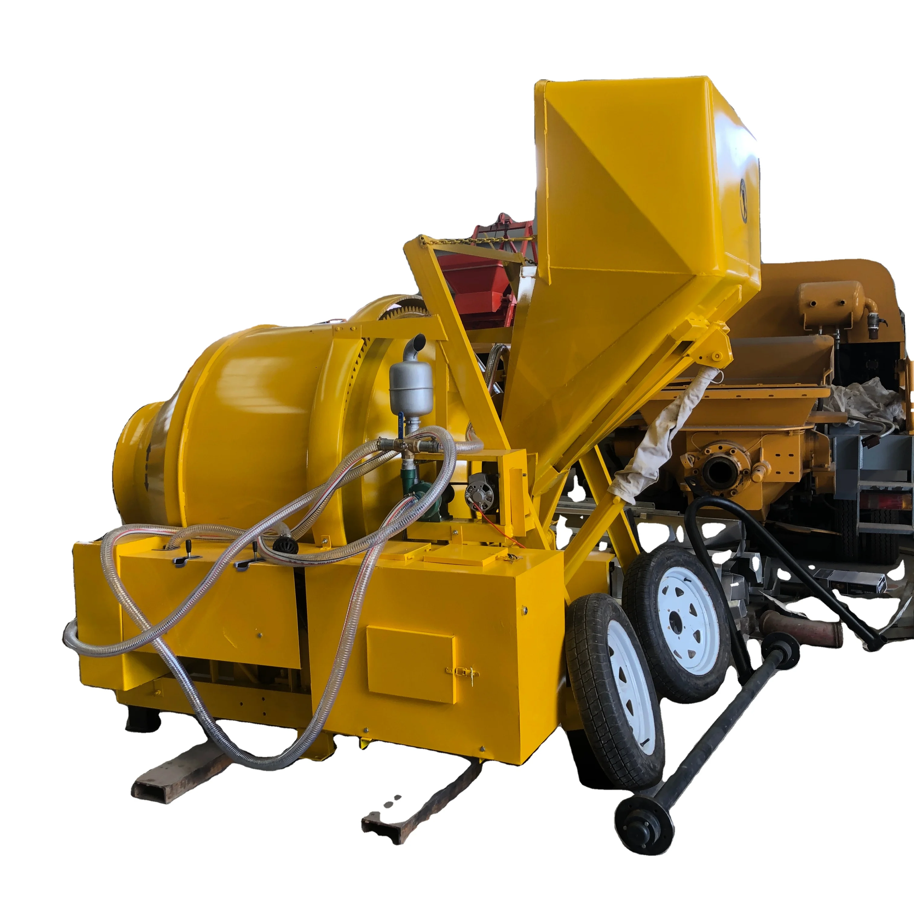 Factory 350L Concrete Mixer Diesel Engine Concrete Mixer For Sale With Good Price And Quality Hydraulic Hooper Lifting Mixer