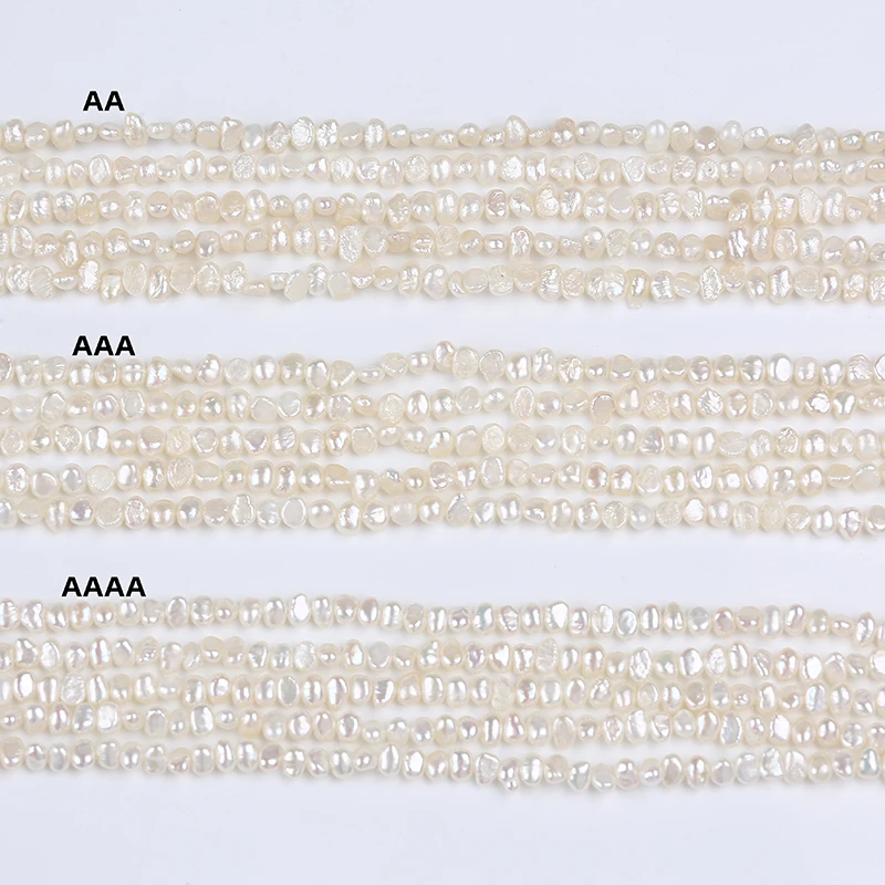 Wholesale 3-3.5mm Baroque Freshwater Pearl Strand For Women Jewelry Making