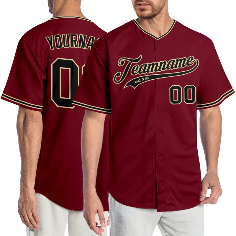 New design custom logo sublimation tackle twill embroidery 100% polyester blank quick dry men baseball jersey