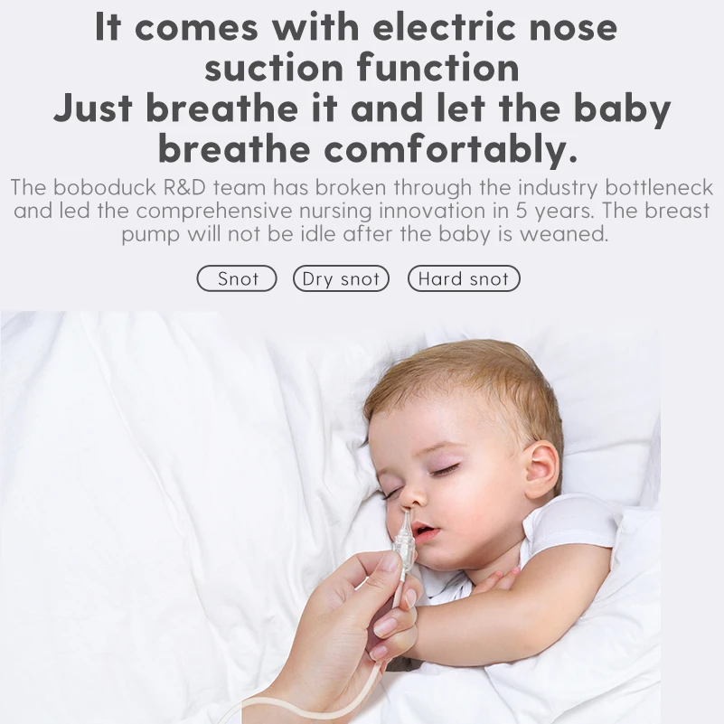 Boboduck высококачественные перезаряжаемые электронные насосы пищевого класса двойной Молокоотсос электрический