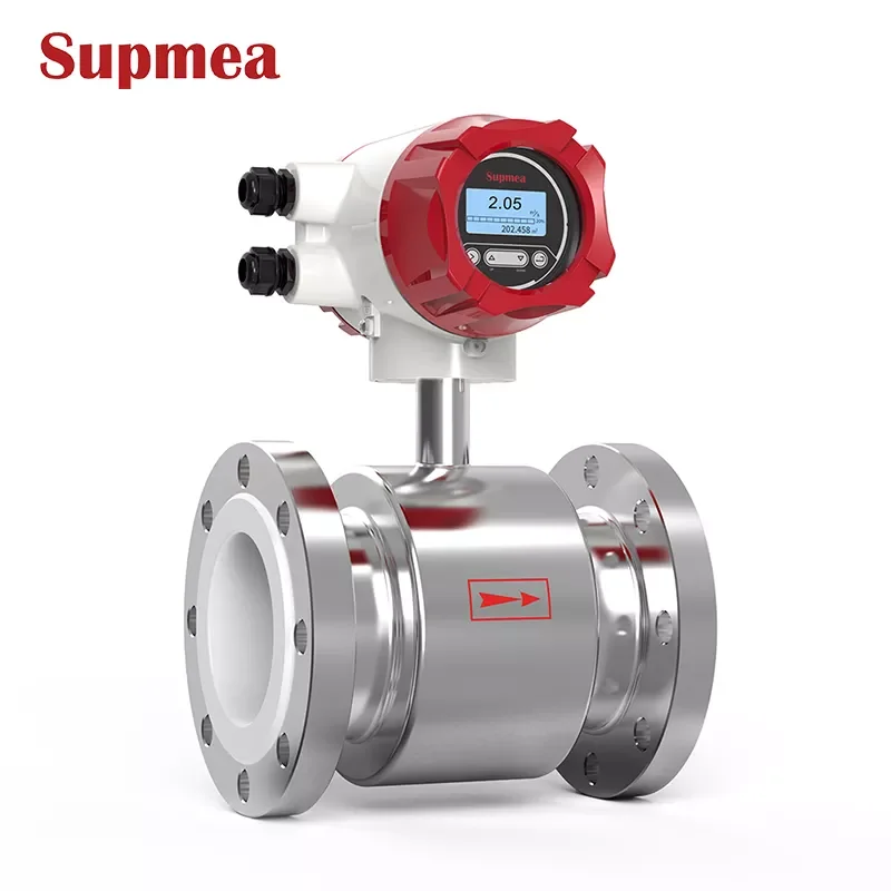China supplier sewage water seawater slurry magnetic electromagnetic flowmeter flow meters China for milk