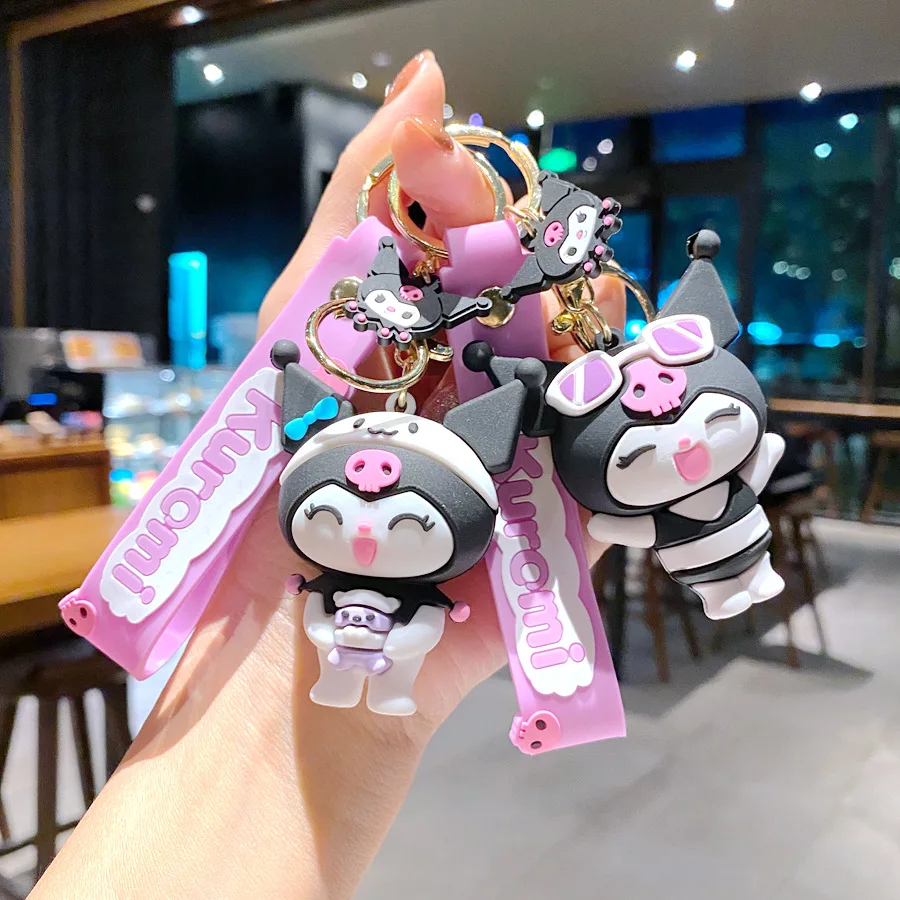 3D Characters Cute Kawaii Keychain Anime Cartoon Lovely Keyring Pendants for Car Backpacks Accessories Jewelry