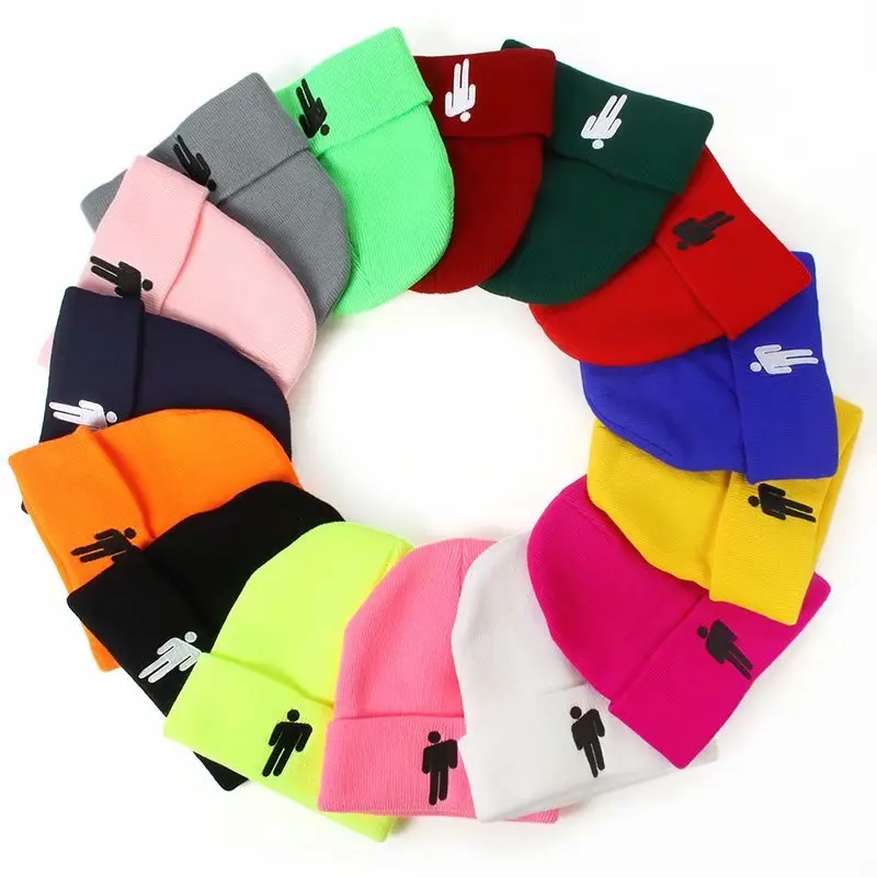 Baby Wig Knitted Hat Dear Winter Neon Color Beanie Beautiful and Lovely Custom Acrylic Dobby Unisex OEM Customized Style Time