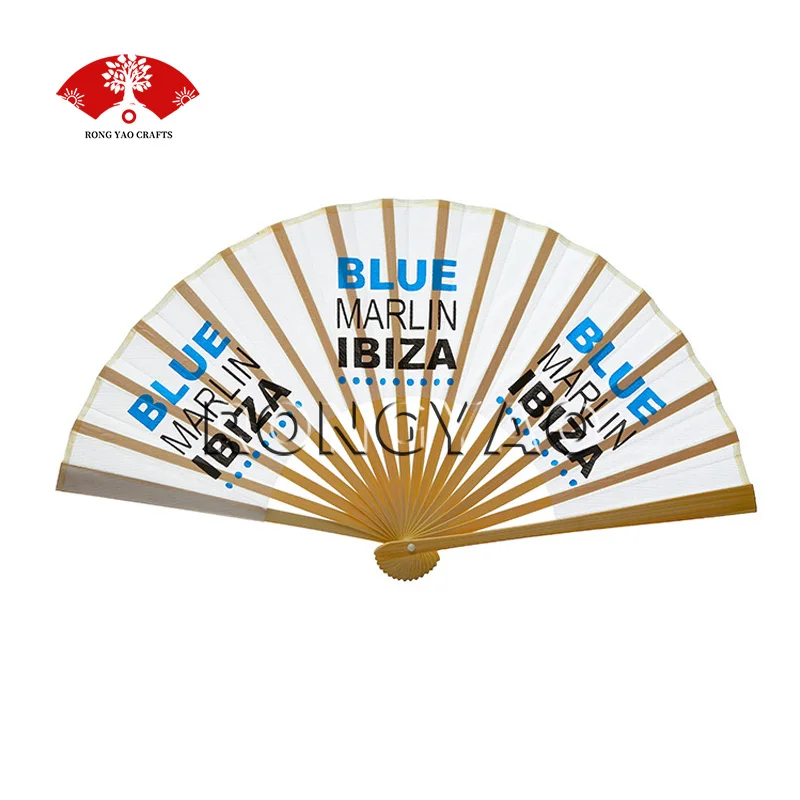 Wholesale Chinese Custom Pride Mini Personalized Paper Bamboo Craft Hand Fan Handmade Wedding Guests Favor Gifts