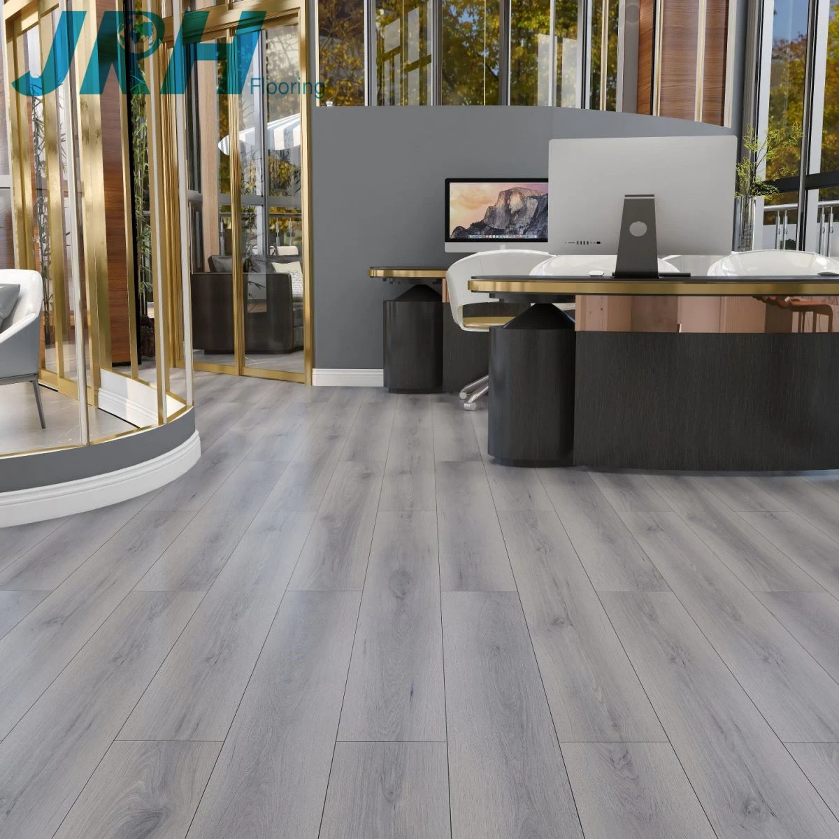 6mm 7mm 8mm Hdf White Core High Hardness Sound Insulation Wear Resistance Flooring Spc