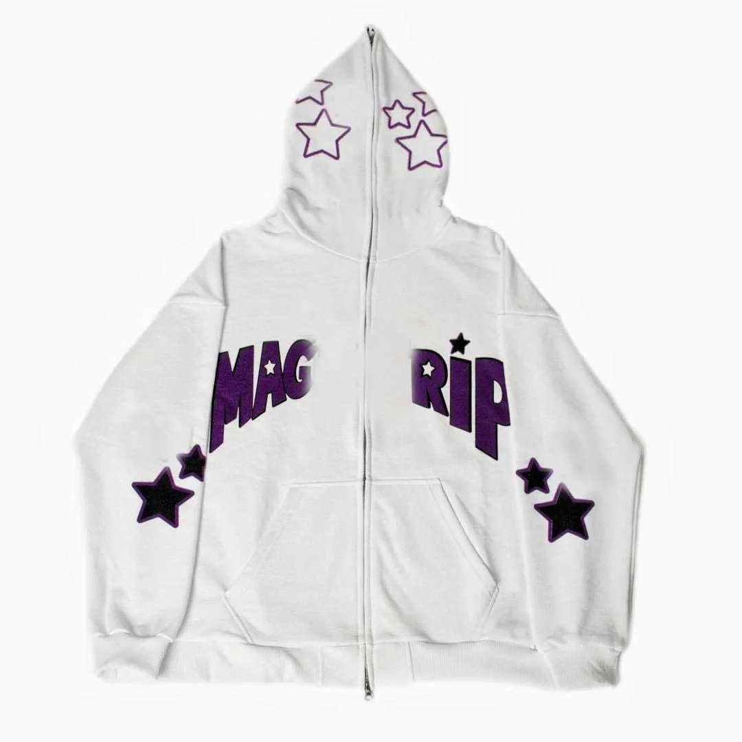 Best Seller Customized 3d Hoodies Streetwear Fleece French Terry Full Zip Up Hoodie Puff Printing Zip Up Hoodie