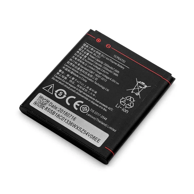 High quantity Rechargeable Lithium Battery BL253 For Lenovo A2580 A2860 A2010 A1000 A3800D battery