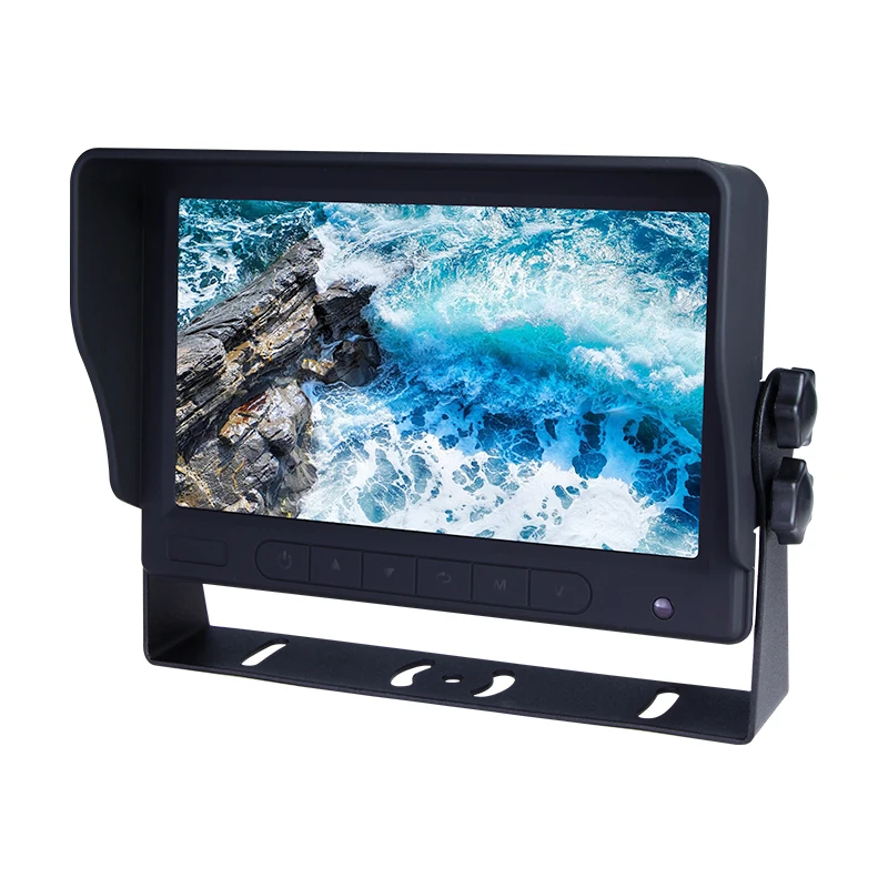 7 Inch Digital Panel Rear View Monitor Touch Bottom With Dim Light For Bus Trucks Display