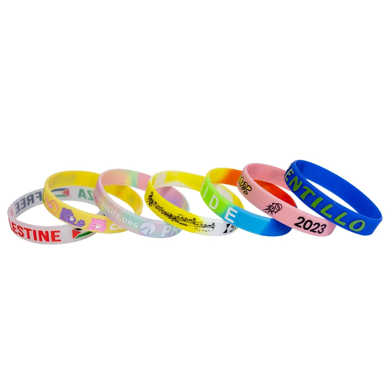 Sports product silicone wristband printing machine elastic festival wristbands for events