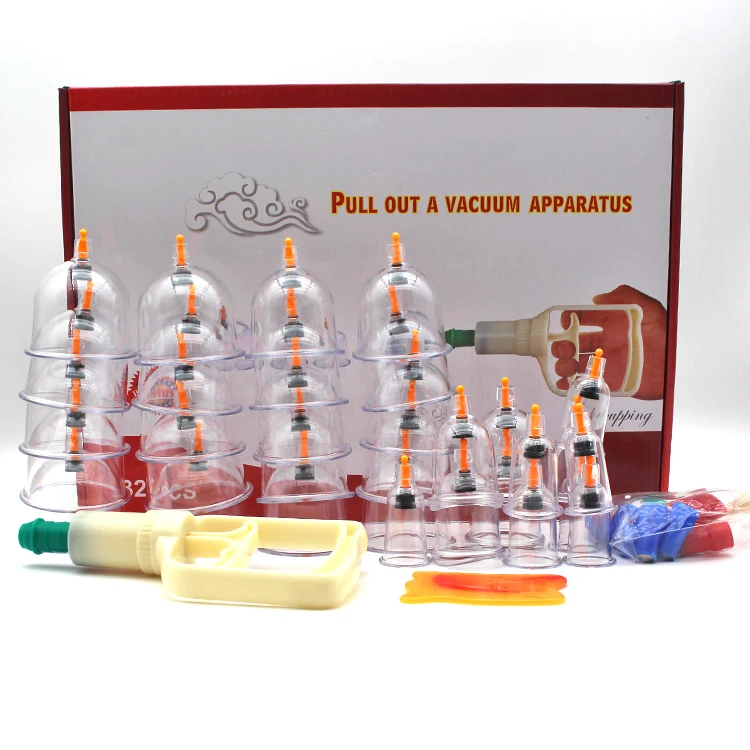Medical Body Massage Ventouse Hijama Cupping Set 24 pcs 30 pcs Therapy Equipment