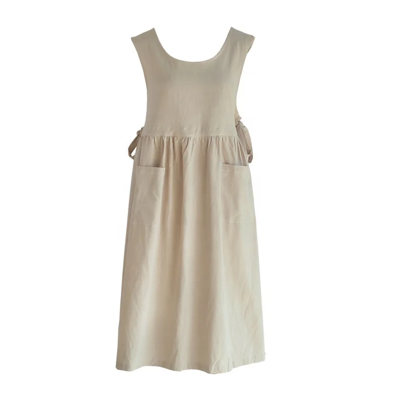 wholesale fashionable coffee shop aprons 100% cotton vintage aprons for baking florist salon cooking Kitchen