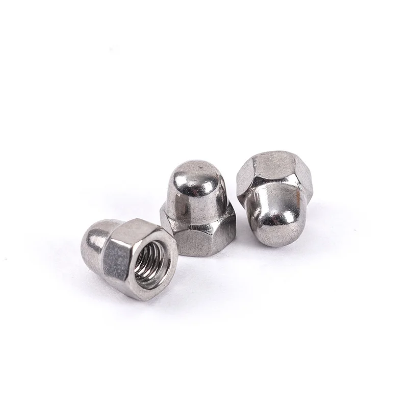 304 Stainless steel Hex M5 Connecting Domed Head Cap Nut wheel nut
