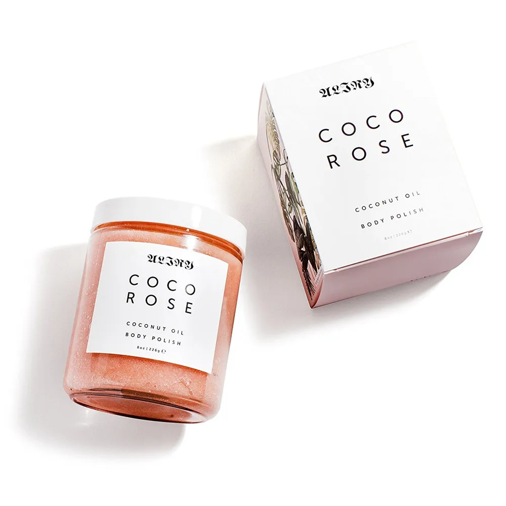Private Label Natural Coco Rose Scrub Body Polish with Coconut Oil