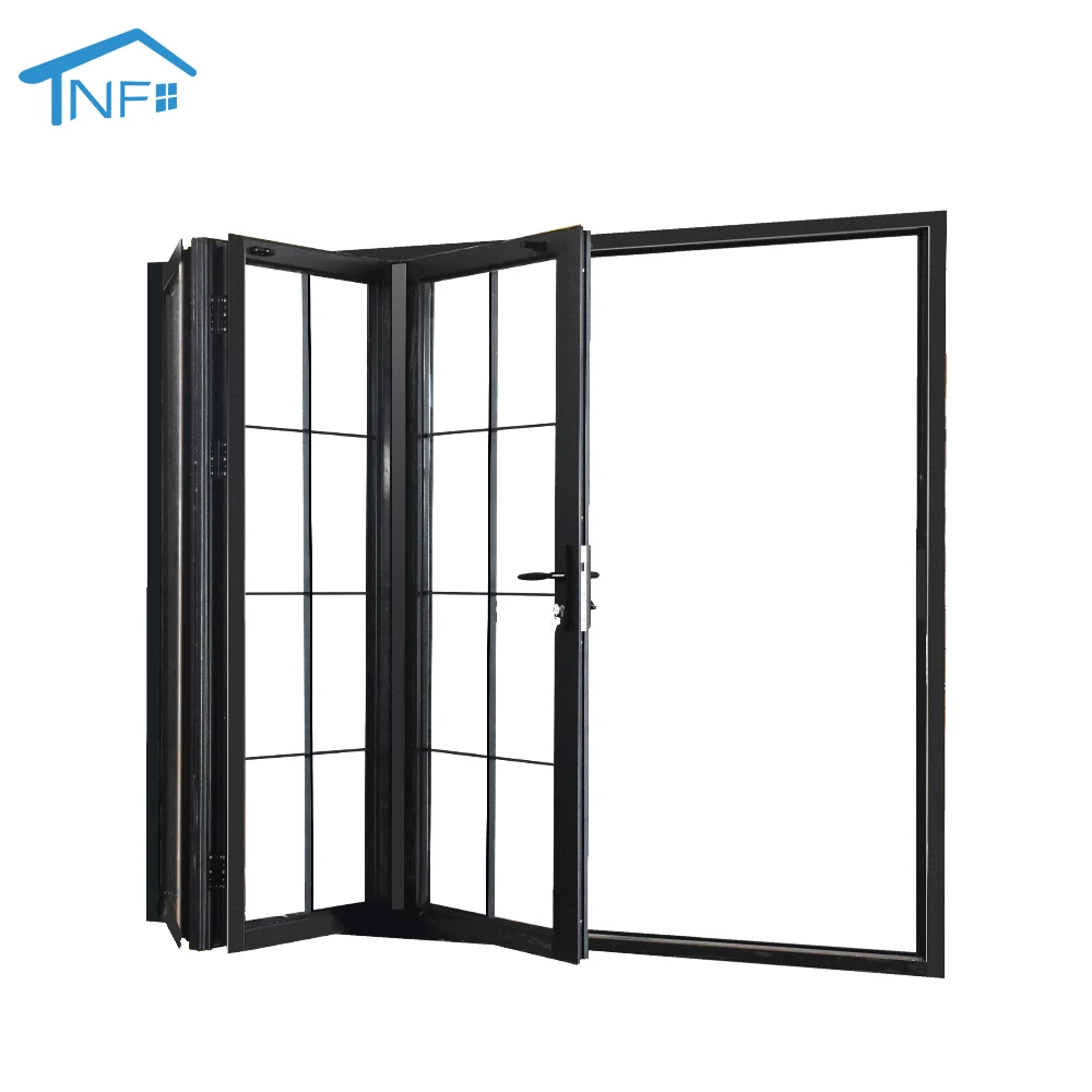 Modern Style Aluminum Folding Doors Patio Doors Exterior Folding Door