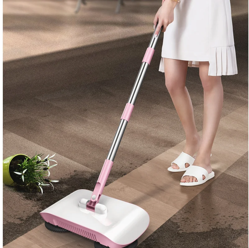 2022 New Hand-push Household Lazy Sweeper Set Dustpan Mopping and Vacuuming All-in-one Sweeping