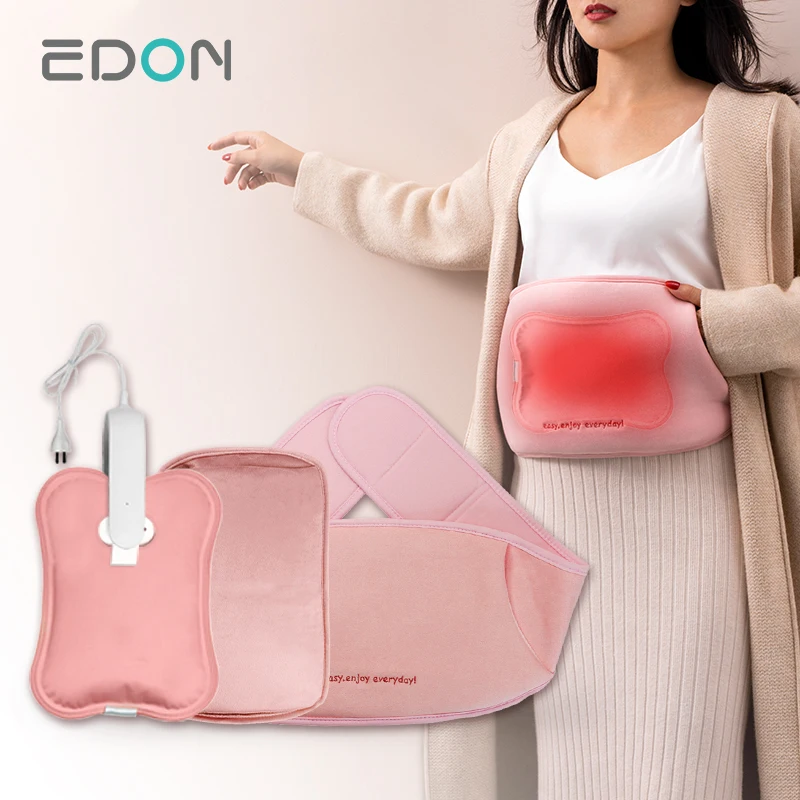 Hot Water Bag Warm Compress and Heat Therapy for Cramps and Back Pain Leg Warmer Natural Hot Water Bottle, 1.2L Hot & Cold Packs