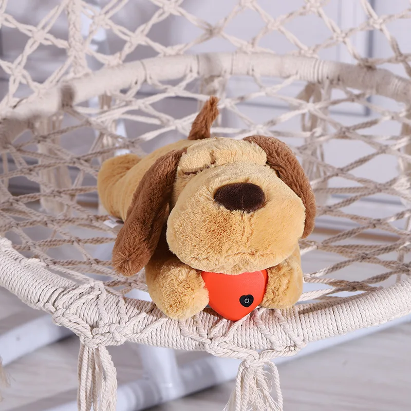 Plush Heartbeat puppy training toys Interactive relief sleep and anxiety hooks Chew pet toys