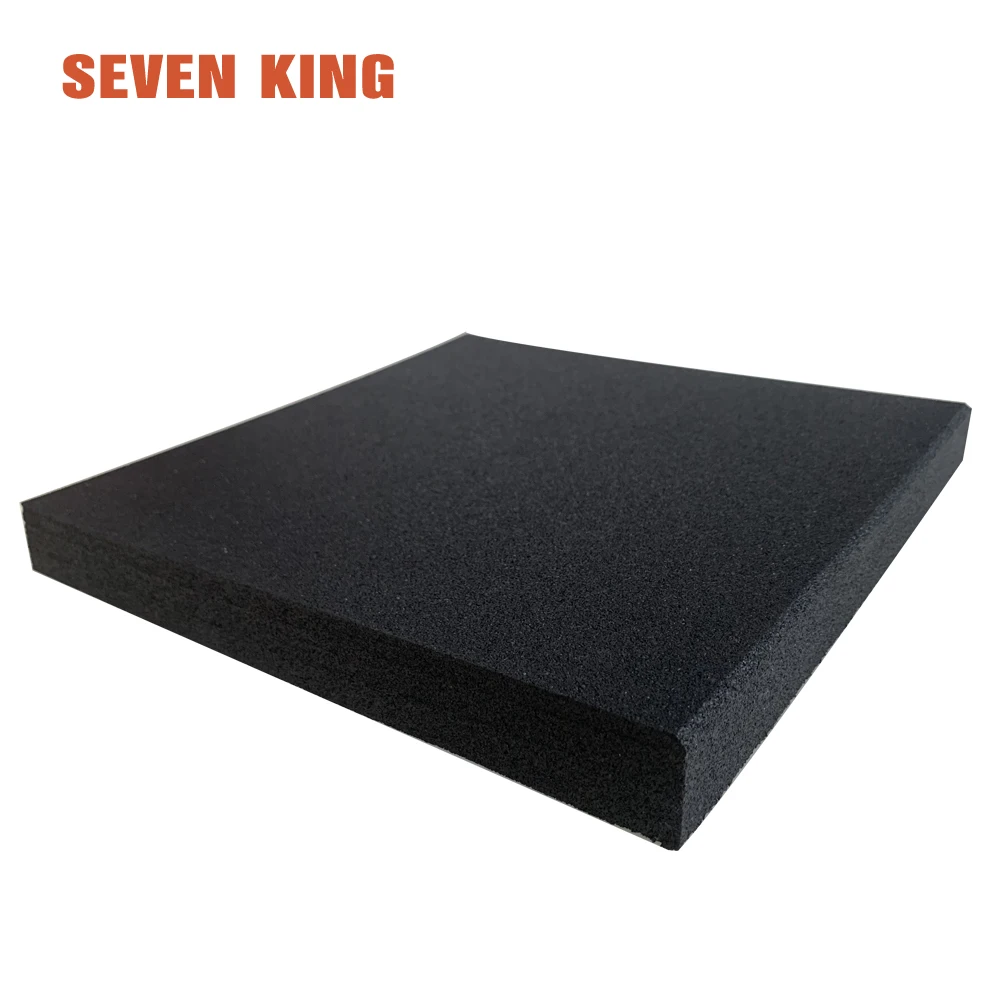 High Quality  Waterproof Fireproof Black Rubber Sheet Flooring Mat