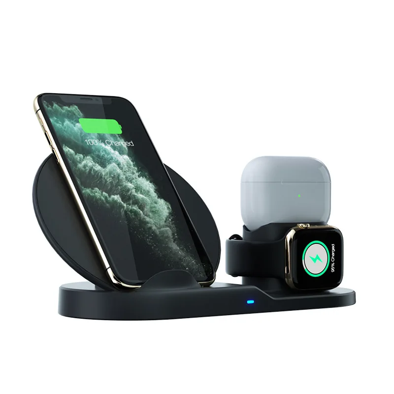 
Innovative Products 2020 Newest Fast Wireless Charger LED Mood Night Light Mobile Stand Wireless Charger 