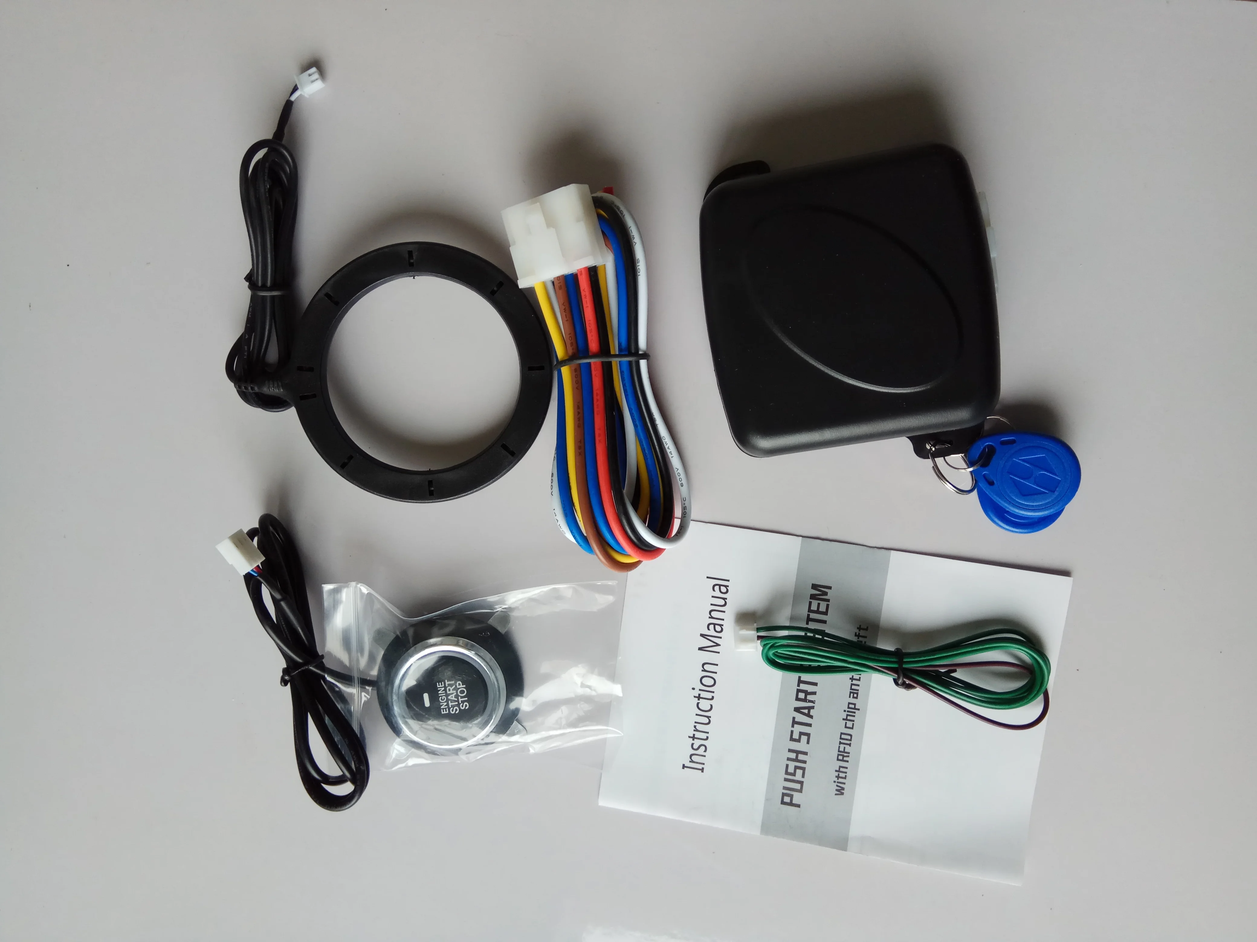 Universal Car engine push start button RFID engine lock ignition starter keyless go push button engine start stop for car alarm