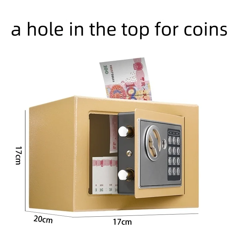 17 E Safe Electronic Box Fireproof Security Safe box for hotel Lock Box For Cash Jewelry Storage