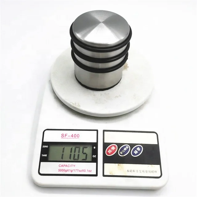 Heavy duty 1.1kgs D73xH83mm stainless steel door stoppers  with rubber rings stopper rubber door stopper security door stop