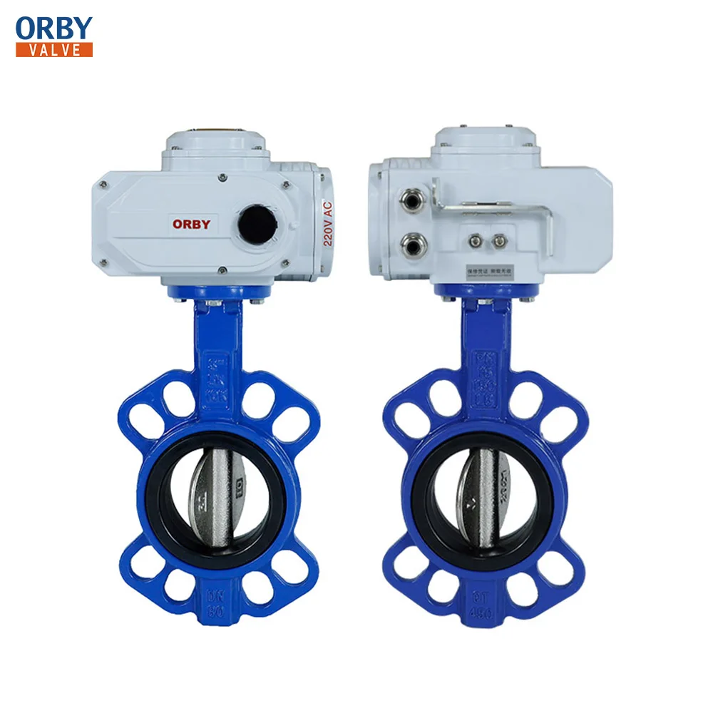 DN40 DN50 DN65 DN100 DN125 DN150 pn10/16 12 inch DN300 Electric clamp rubber Electric Butterfly Valve