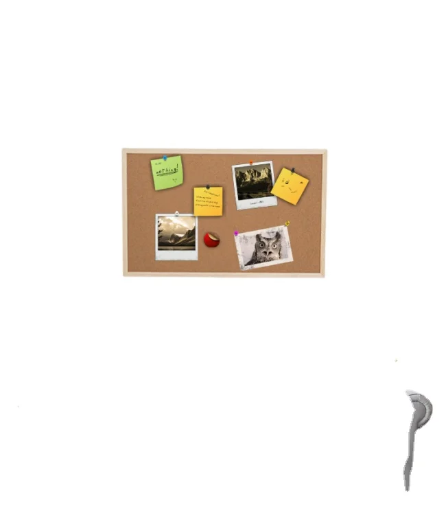 Factory Price Wholesale Wall Mounted Stationery Soft Cork Board