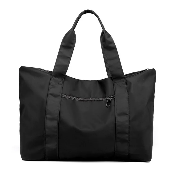 600 denier Black Polyester Tote shoulder Bag for young and elder women
