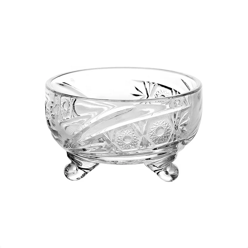 round glass candy jar and cookie pot with engraved design for tableware kitchen food kitchen storage gift glass candy pot