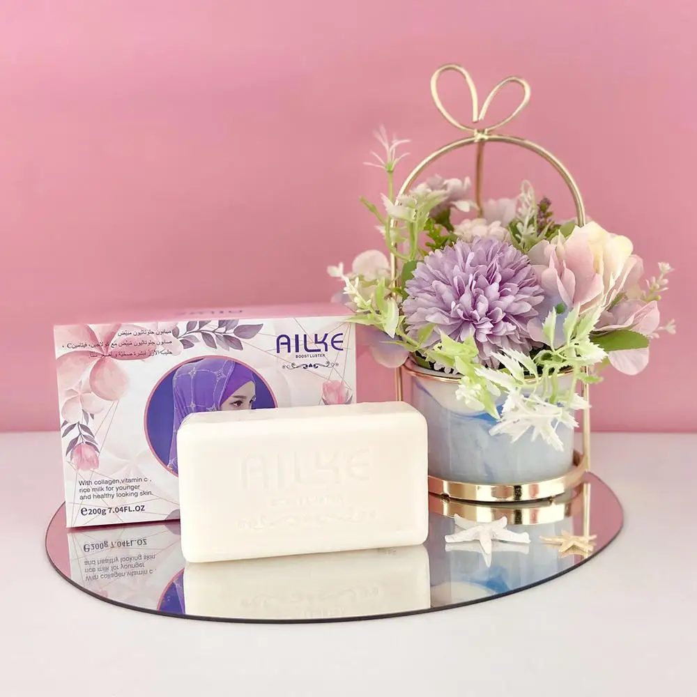 
Ailke Skin Whitening Soap with Collagen for Face Body and Skin Problem 