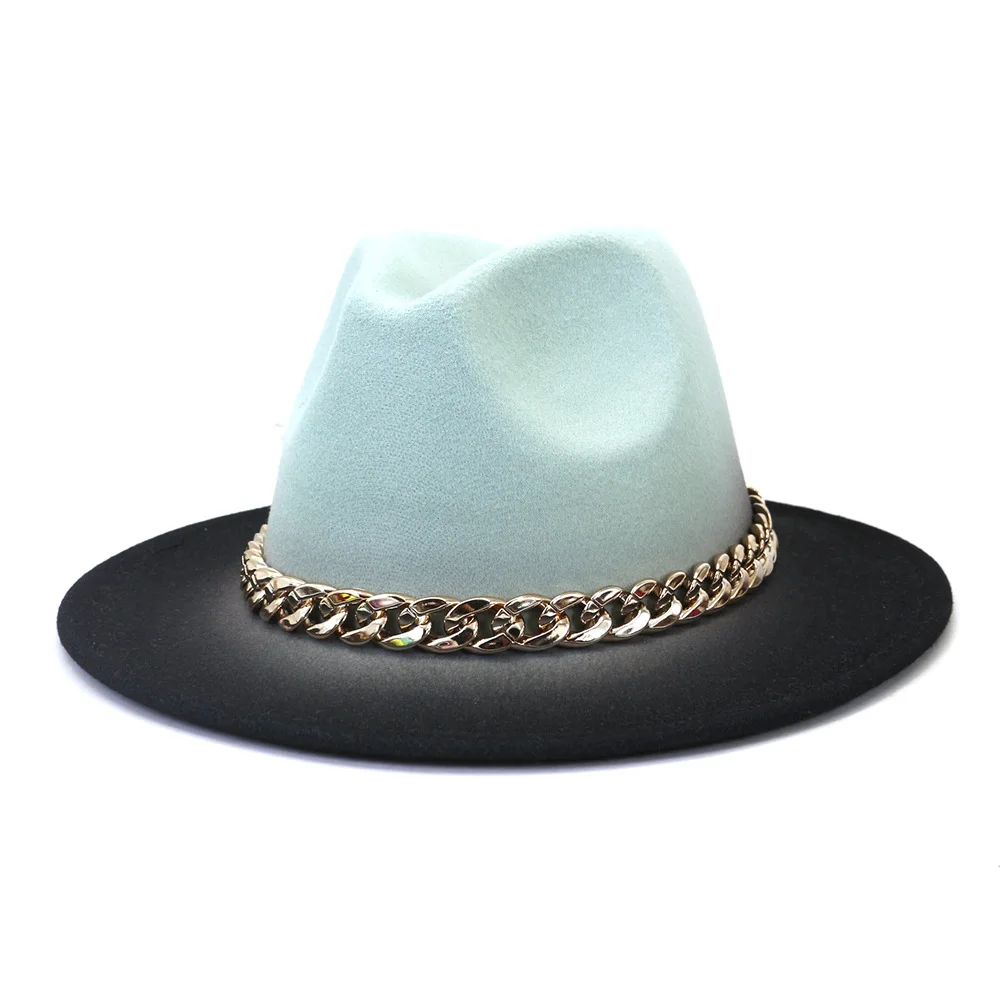 2022 Hot Sale High Quality Winter Fashion Multicolor Hat Felt Cowboy Hats Fedora Hats Wool Felt Wholesale New Arrival