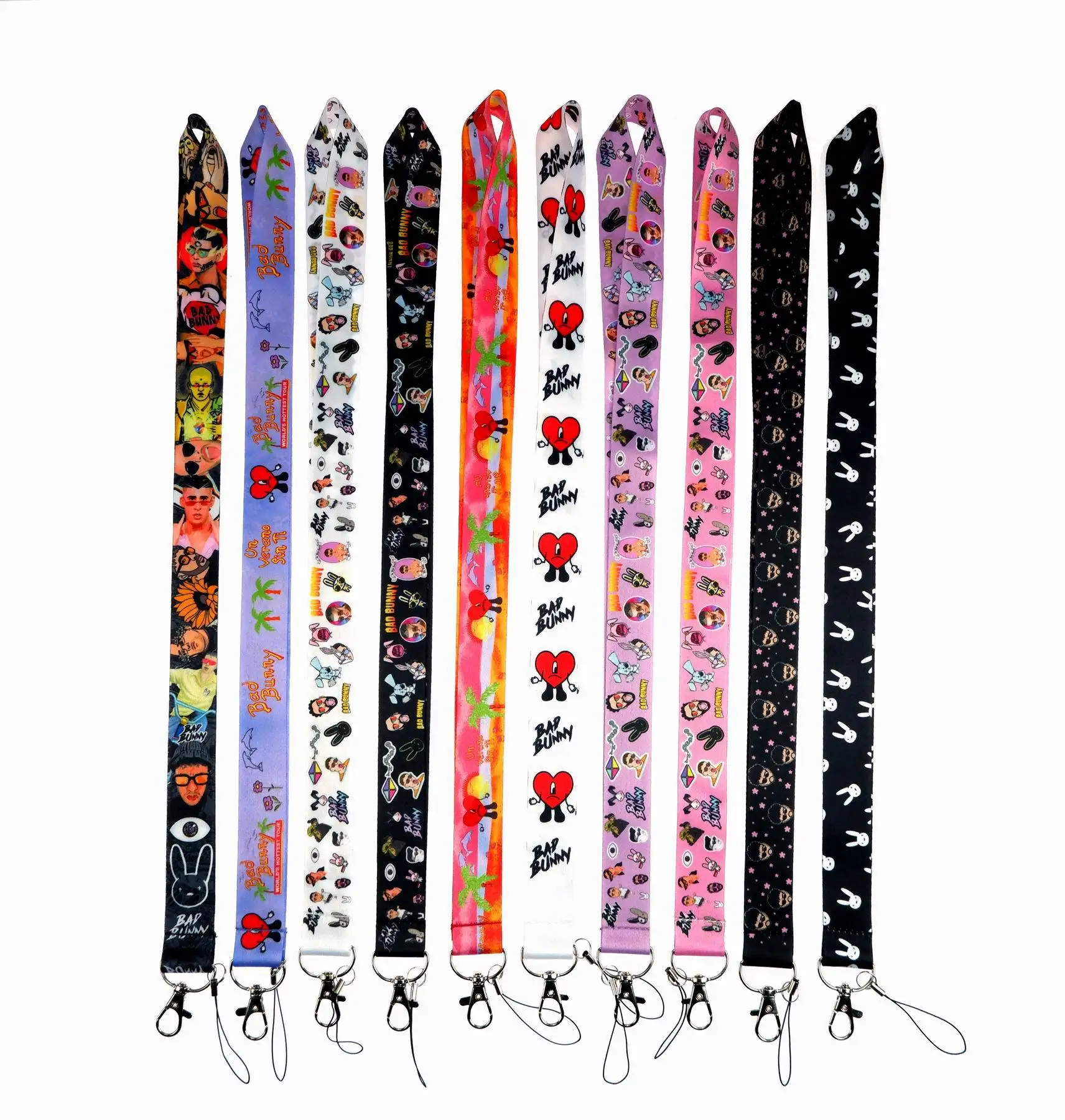 Wholesale Sublimation Printed Custom Lanyards,Student Promotional Cheap Lanyard,One Piece Cartoon Polyester Anime Lanyard