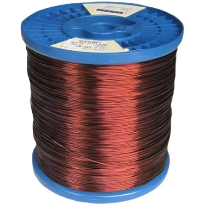 Высококачественный полиуретановый самосклеивающийся эмалированный круглый эмалированный медный провод для трансформатора с медным покрытием