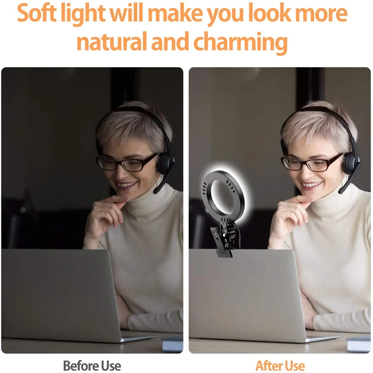 Hot Sale Wholesale Cheap Price Led Selfie 6 Inch Ring Light for Laptop