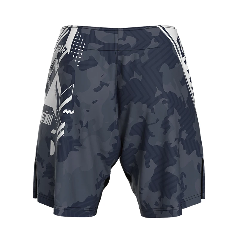High Quality Custom Sublimation UFC Fight Grappling BJJ Mid-Thigh MMA Shorts