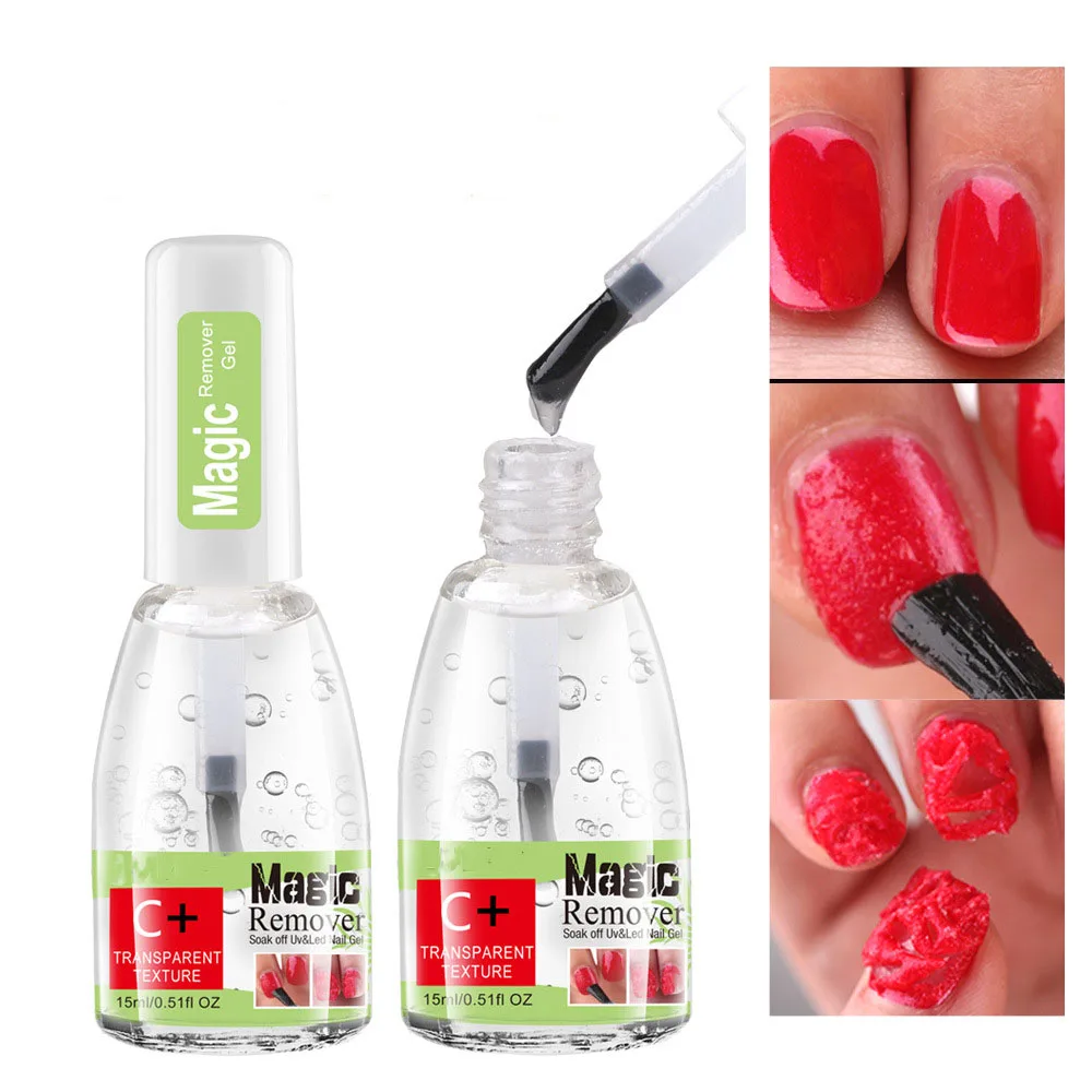 Hot-selling 15ml Nail Polish Remover Quickly Nails Remover Gel Easy Apply Nail Products 2021
