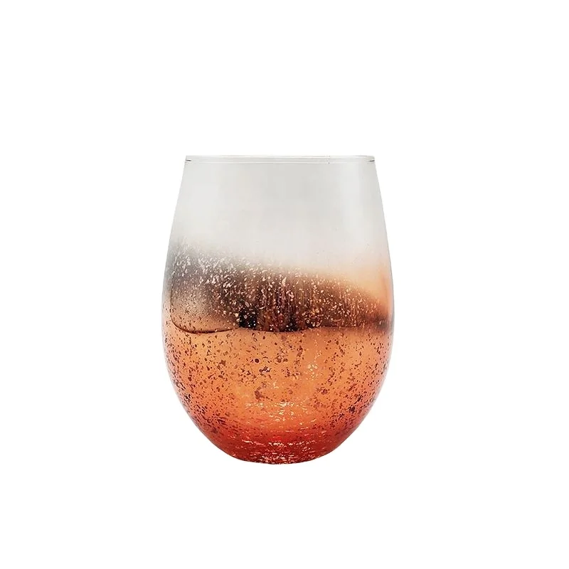 Most popular clear glitter wine glass for party
