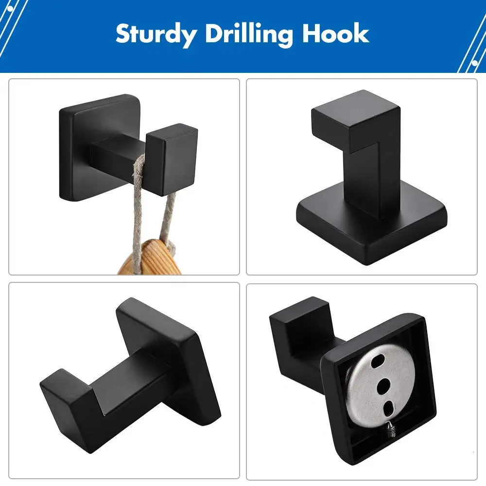 Top quality five star Hotel luxury accessories brushed nickel rose gold bathroom accessories set