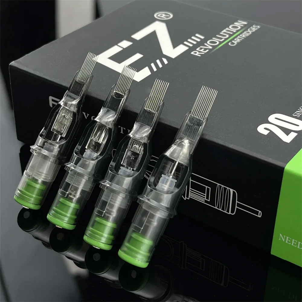 EZ Tattoo Revolution M1 Magnum #8 #10 #12 316L Stainless Steel 20Pcs Disposable Tattoo Needle Cartridge
