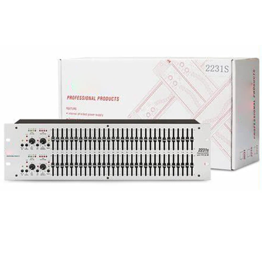 dbx2231S 2231S Dual Channel 31 Band dj equipment Graphic Equalizer 2231S audio Equalizer For Karaoke and Sound Performance