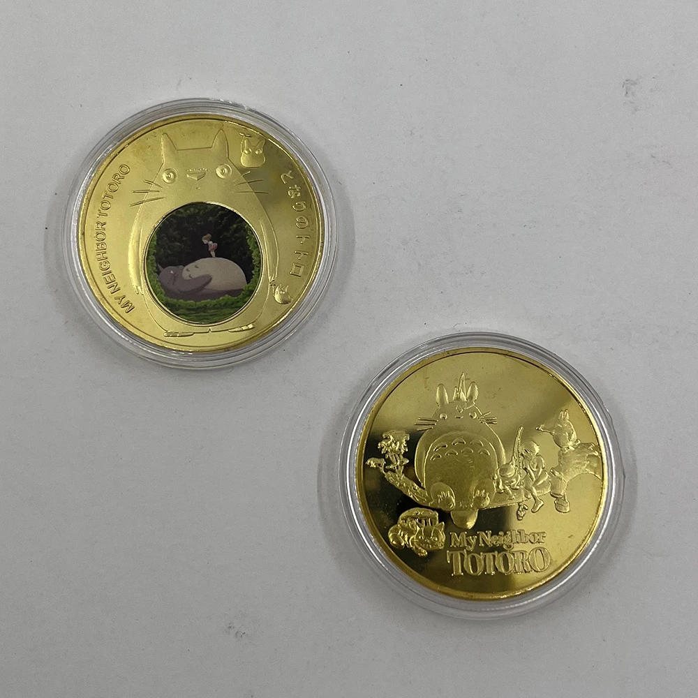 Personalized Cartoon Souvenir My Neighbour Totoro Collection Gold Plated Anime Coin