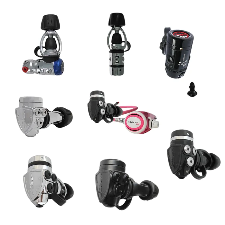 RG1-16-ICE Y Balanced Diaphragm 1st Stage Regulator DIN Yoke Shield Shape Adjustable Scuba Diving Swimming Gear