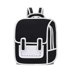 2020 New Fashion Unisex backpack 2D drawing back packs women cartoon comics bag 3D schoolbag college travel bags for girls