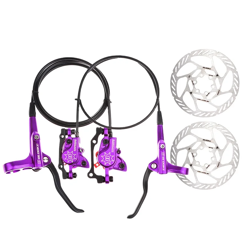 BLOOKE 2021 Wholesale Color Bicycle Hydraulic Disc Brake MTB Bicycle Brake ZOOM The Similar Bike Brake Set